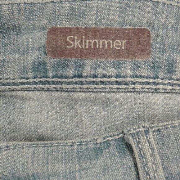 Gloria Vanderbilt Plus Size 24w Shorts Skimmer Bermuda Denim Light Wash Jeans - Picture 6 of 7